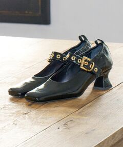 INTER-CHAUSSURES / インター ショシュール パンプス | 【FABIO RUSCONI】スクエアトウベルトパンプス