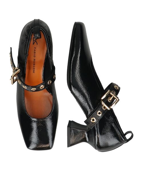 INTER-CHAUSSURES / インター ショシュール パンプス | 【FABIO RUSCONI】スクエアトウベルトパンプス | 詳細6