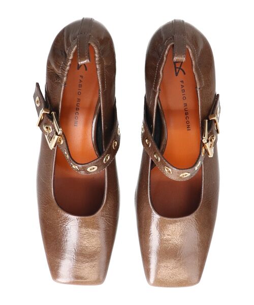 INTER-CHAUSSURES / インター ショシュール パンプス | 【FABIO RUSCONI】スクエアトウベルトパンプス | 詳細13