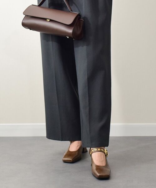 INTER-CHAUSSURES / インター ショシュール パンプス | 【FABIO RUSCONI】スクエアトウベルトパンプス | 詳細16