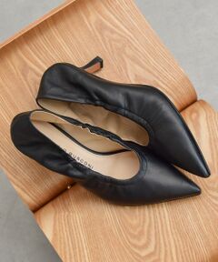 INTER-CHAUSSURES / インター ショシュール パンプス | 【FABIO RUSCONI】ポインテッドトウシャーリングパンプス