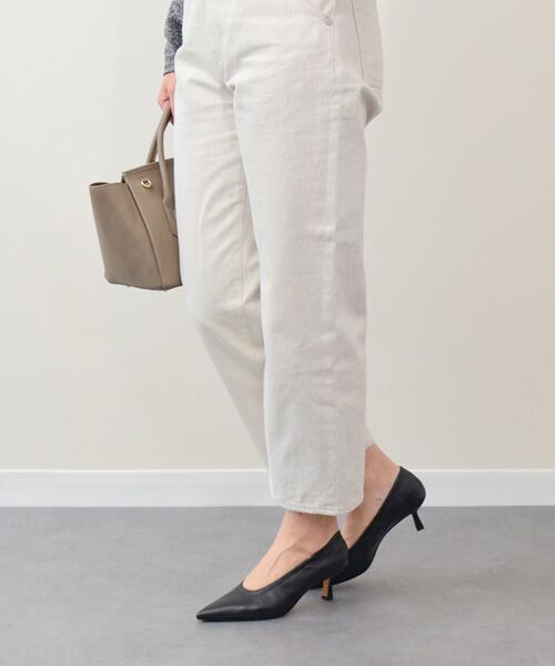 INTER-CHAUSSURES / インター ショシュール パンプス | 【FABIO RUSCONI】ポインテッドトウシャーリングパンプス | 詳細8