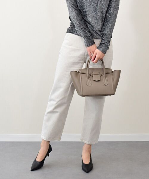 FABIO RUSCONI】ポインテッドトウシャーリングパンプス （パンプス