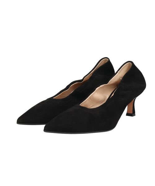 INTER-CHAUSSURES / インター ショシュール パンプス | 【FABIO RUSCONI】ポインテッドトウシャーリングパンプス | 詳細10