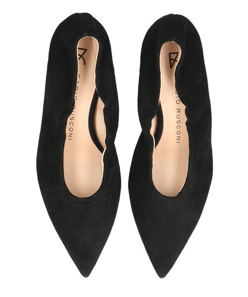 INTER-CHAUSSURES / インター ショシュール パンプス | 【FABIO RUSCONI】ポインテッドトウシャーリングパンプス | 詳細14