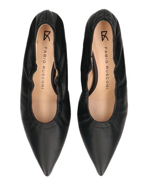 INTER-CHAUSSURES / インター ショシュール パンプス | 【FABIO RUSCONI】シャーリングポインテッドパンプス | 詳細5