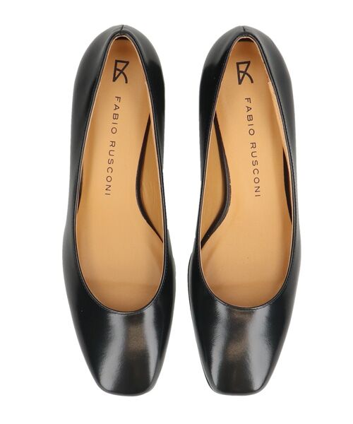 INTER-CHAUSSURES / インター ショシュール パンプス | 【FABIO RUSCONI】スクエアトウフレアヒールパンプス | 詳細5