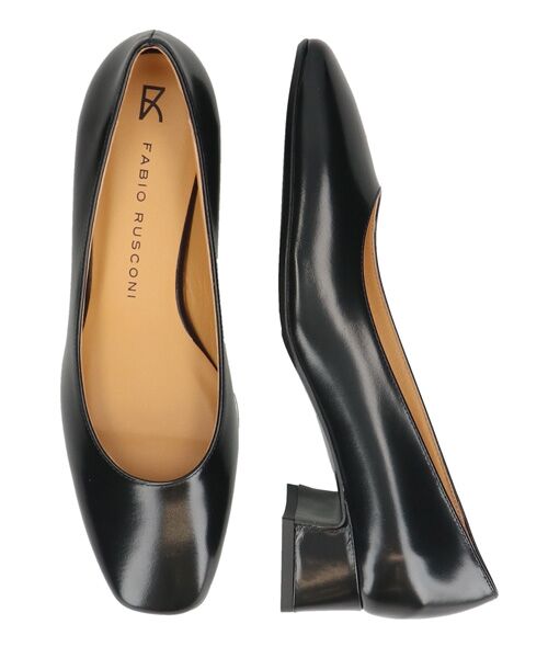 INTER-CHAUSSURES / インター ショシュール パンプス | 【FABIO RUSCONI】スクエアトウフレアヒールパンプス | 詳細6