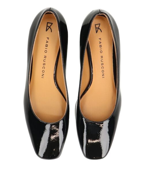 INTER-CHAUSSURES / インター ショシュール パンプス | 【FABIO RUSCONI】スクエアトウフレアヒールパンプス | 詳細14