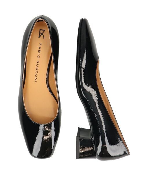 INTER-CHAUSSURES / インター ショシュール パンプス | 【FABIO RUSCONI】スクエアトウフレアヒールパンプス | 詳細15