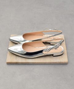 INTER-CHAUSSURES / インター ショシュール パンプス | 【FABIO RUSCONI】サイドリボンローヒールバックバンド