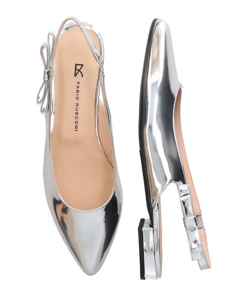 INTER-CHAUSSURES / インター ショシュール パンプス | 【FABIO RUSCONI】サイドリボンローヒールバックバンド | 詳細5