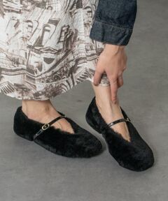 INTER-CHAUSSURES / インター ショシュール バレエシューズ | 【FABIO RUSCONI】ラウンドトウストラップムートンバレエ