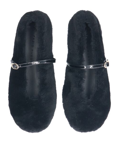 INTER-CHAUSSURES / インター ショシュール バレエシューズ | 【FABIO RUSCONI】ラウンドトウストラップムートンバレエ | 詳細5