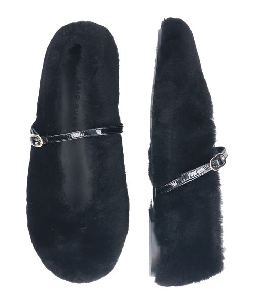 INTER-CHAUSSURES / インター ショシュール バレエシューズ | 【FABIO RUSCONI】ラウンドトウストラップムートンバレエ | 詳細6