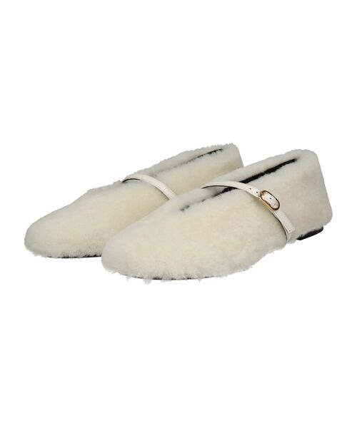 INTER-CHAUSSURES / インター ショシュール バレエシューズ | 【FABIO RUSCONI】ラウンドトウストラップムートンバレエ | 詳細10