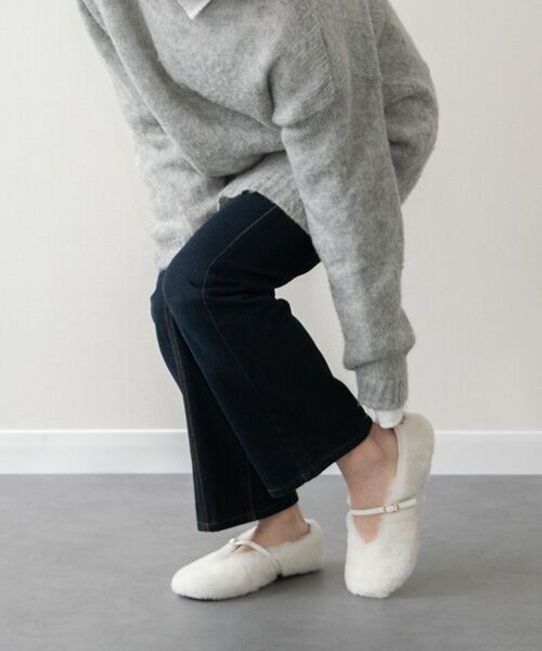 INTER-CHAUSSURES / インター ショシュール バレエシューズ | 【FABIO RUSCONI】ラウンドトウストラップムートンバレエ | 詳細18