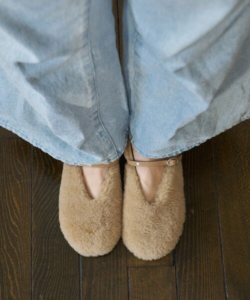 INTER-CHAUSSURES / インター ショシュール バレエシューズ | 【FABIO RUSCONI】ラウンドトウストラップムートンバレエ | 詳細26