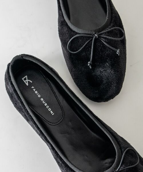 INTER-CHAUSSURES / インター ショシュール バレエシューズ | 【FABIO RUSCONI】ラウンドトウフラットボアバレエ | 詳細8