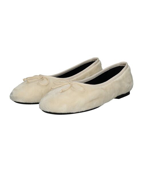 INTER-CHAUSSURES / インター ショシュール バレエシューズ | 【FABIO RUSCONI】ラウンドトウフラットボアバレエ | 詳細9