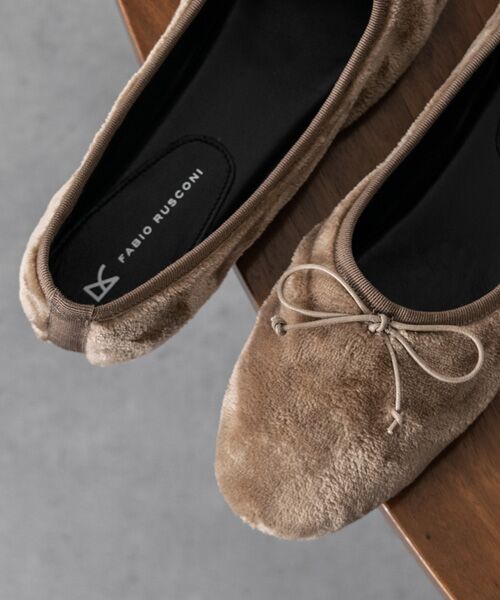 INTER-CHAUSSURES / インター ショシュール バレエシューズ | 【FABIO RUSCONI】ラウンドトウフラットボアバレエ | 詳細25