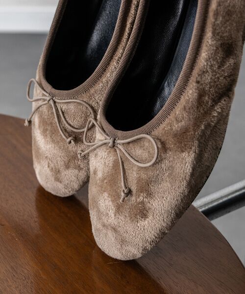 INTER-CHAUSSURES / インター ショシュール バレエシューズ | 【FABIO RUSCONI】ラウンドトウフラットボアバレエ | 詳細26