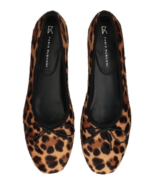 INTER-CHAUSSURES / インター ショシュール バレエシューズ | 【FABIO RUSCONI】ラウンドトウレオパードハラコバレエ | 詳細5