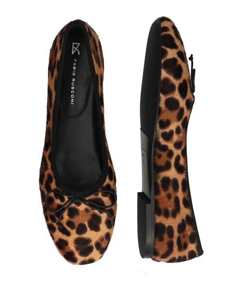 INTER-CHAUSSURES / インター ショシュール バレエシューズ | 【FABIO RUSCONI】ラウンドトウレオパードハラコバレエ | 詳細6