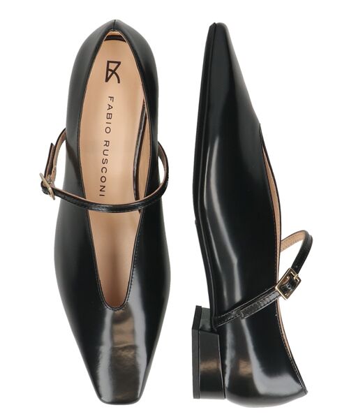 INTER-CHAUSSURES / インター ショシュール パンプス | 【FABIO RUSCONI】ディープカットストラップパンプス | 詳細6