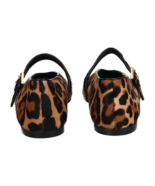INTER-CHAUSSURES / インター ショシュール パンプス | 【FABIO RUSCONI】レオパード柄ストラップフラットパンプス | 詳細4
