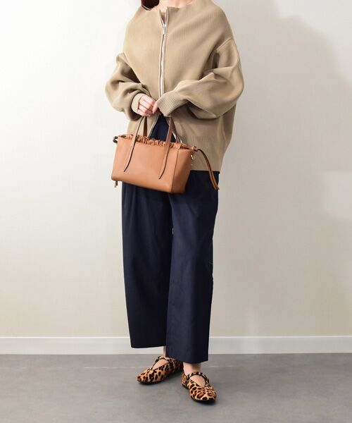 INTER-CHAUSSURES / インター ショシュール パンプス | 【FABIO RUSCONI】レオパード柄ストラップフラットパンプス | 詳細9