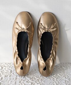 INTER-CHAUSSURES / インター ショシュール バレエシューズ | 【FABIO RUSCONI】ラウンドトウフラットシャーリングバレエ