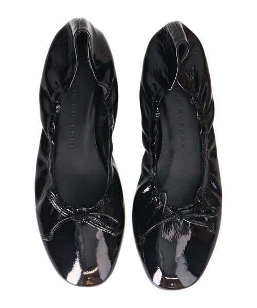 INTER-CHAUSSURES / インター ショシュール バレエシューズ | 【FABIO RUSCONI】ラウンドトウフラットシャーリングバレエ | 詳細4