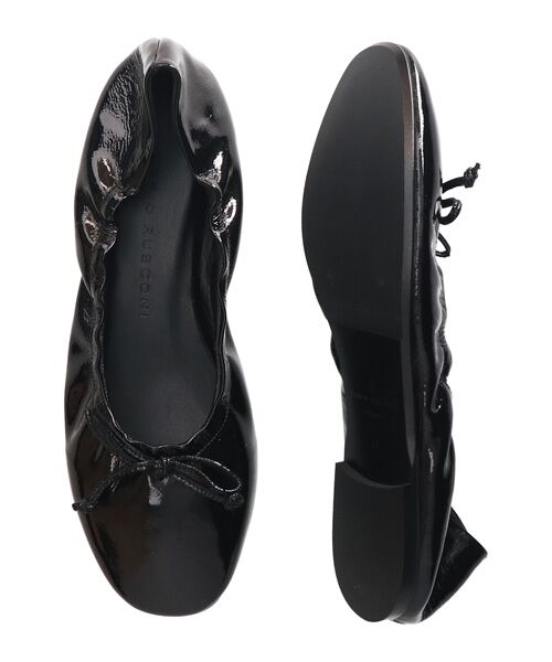 INTER-CHAUSSURES / インター ショシュール バレエシューズ | 【FABIO RUSCONI】ラウンドトウフラットシャーリングバレエ | 詳細5