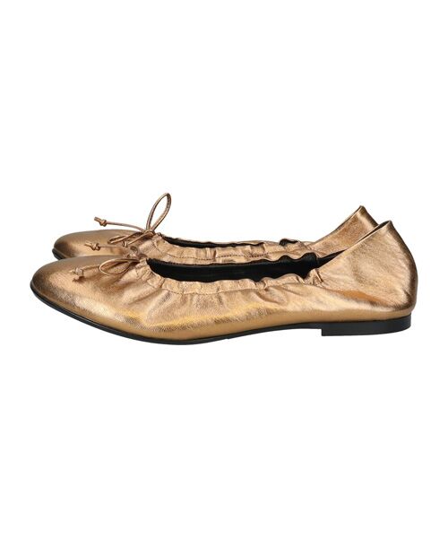 INTER-CHAUSSURES / インター ショシュール バレエシューズ | 【FABIO RUSCONI】ラウンドトウフラットシャーリングバレエ | 詳細8