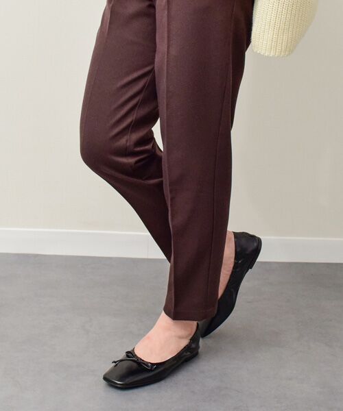 INTER-CHAUSSURES / インター ショシュール バレエシューズ | 【FABIO RUSCONI】スクエアトウフラットシャーリングバレエ | 詳細7