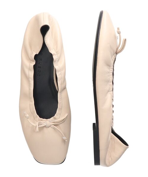 INTER-CHAUSSURES / インター ショシュール バレエシューズ | 【FABIO RUSCONI】スクエアトウフラットシャーリングバレエ | 詳細13