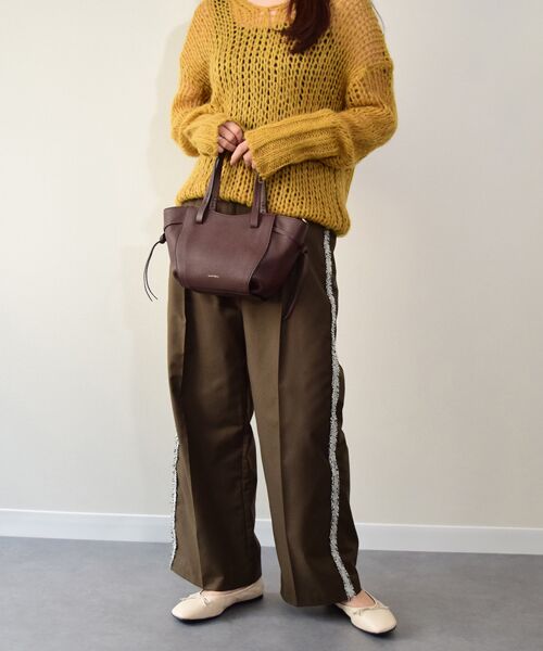 INTER-CHAUSSURES / インター ショシュール バレエシューズ | 【FABIO RUSCONI】スクエアトウフラットシャーリングバレエ | 詳細16