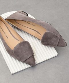 INTER-CHAUSSURES / インター ショシュール パンプス | 【FABIO RUSCONI】ローヒールポインテッドトウパンプス