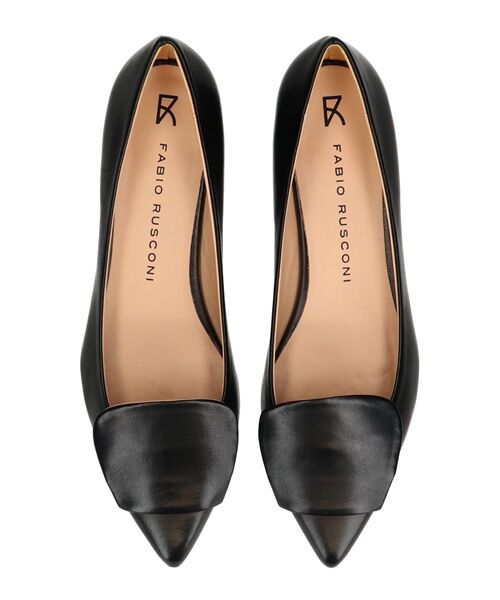 INTER-CHAUSSURES / インター ショシュール パンプス | 【FABIO RUSCONI】ローヒールポインテッドトウパンプス | 詳細4