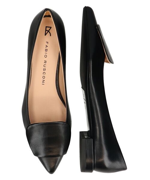 INTER-CHAUSSURES / インター ショシュール パンプス | 【FABIO RUSCONI】ローヒールポインテッドトウパンプス | 詳細5