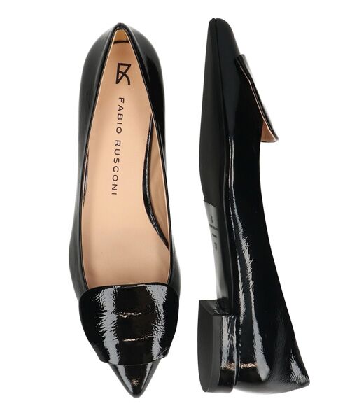 INTER-CHAUSSURES / インター ショシュール パンプス | 【FABIO RUSCONI】ローヒールポインテッドトウパンプス | 詳細12