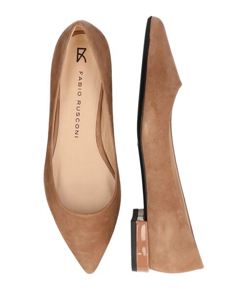 INTER-CHAUSSURES/インター ショシュール 【FABIO RUSCONI】ポインテッドトウカラーヒールパンプス キャメルコンビ 37 INTER-CHAUSSURES/インター ショシュール 【FABIO RUSCONI】ポインテッドトウカラーヒールパンプス キャメルコンビ 37