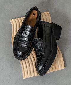 INTER-CHAUSSURES / インター ショシュール ビジネス・ドレスシューズ | 【FABIO RUSCONI】ラウンドトウ厚底ローファー