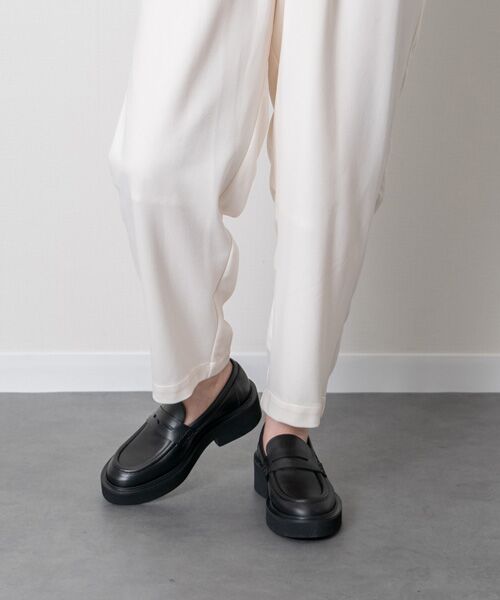 INTER-CHAUSSURES / インター ショシュール ビジネス・ドレスシューズ | 【FABIO RUSCONI】ラウンドトウ厚底ローファー | 詳細7