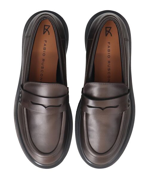 INTER-CHAUSSURES / インター ショシュール ビジネス・ドレスシューズ | 【FABIO RUSCONI】ラウンドトウ厚底ローファー | 詳細20