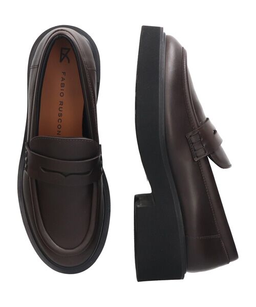 INTER-CHAUSSURES / インター ショシュール ビジネス・ドレスシューズ | 【FABIO RUSCONI】ラウンドトウ厚底ローファー | 詳細21