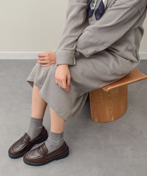 INTER-CHAUSSURES / インター ショシュール ビジネス・ドレスシューズ | 【FABIO RUSCONI】ラウンドトウ厚底ローファー | 詳細24