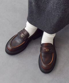 INTER-CHAUSSURES / インター ショシュール ビジネス・ドレスシューズ | 【FABIO RUSCONI】ラウンドトウ厚底ペニーローファー