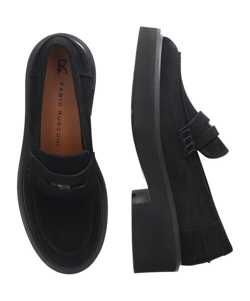 INTER-CHAUSSURES / インター ショシュール ビジネス・ドレスシューズ | 【FABIO RUSCONI】ラウンドトウ厚底ペニーローファー | 詳細13